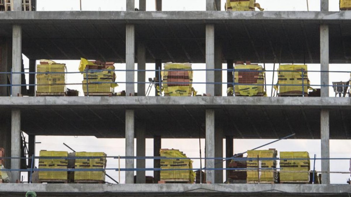 Imagen de una obra en construcción. ECB