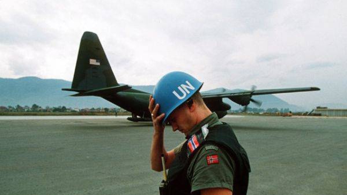 Imagen de archivo de un soldado de las Naciones Unidas en una misión de paz.-Foto: WIKIPEDIA