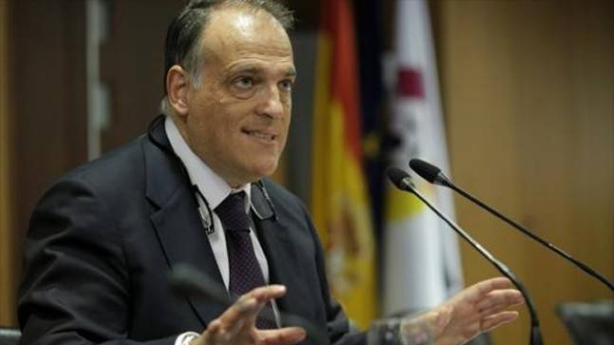 Javier Tebas,presidente de la LFP.-