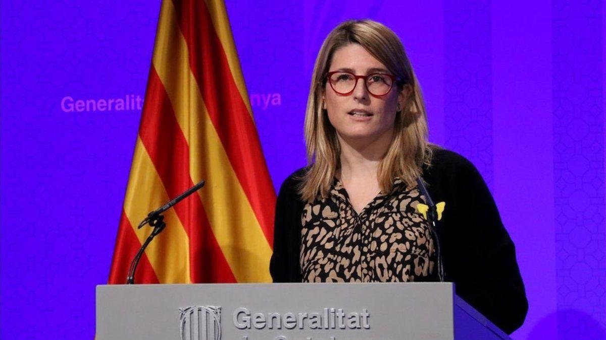Elsa Artadi, durante una rueda de prensa.-NURIA JULIA (ACN)