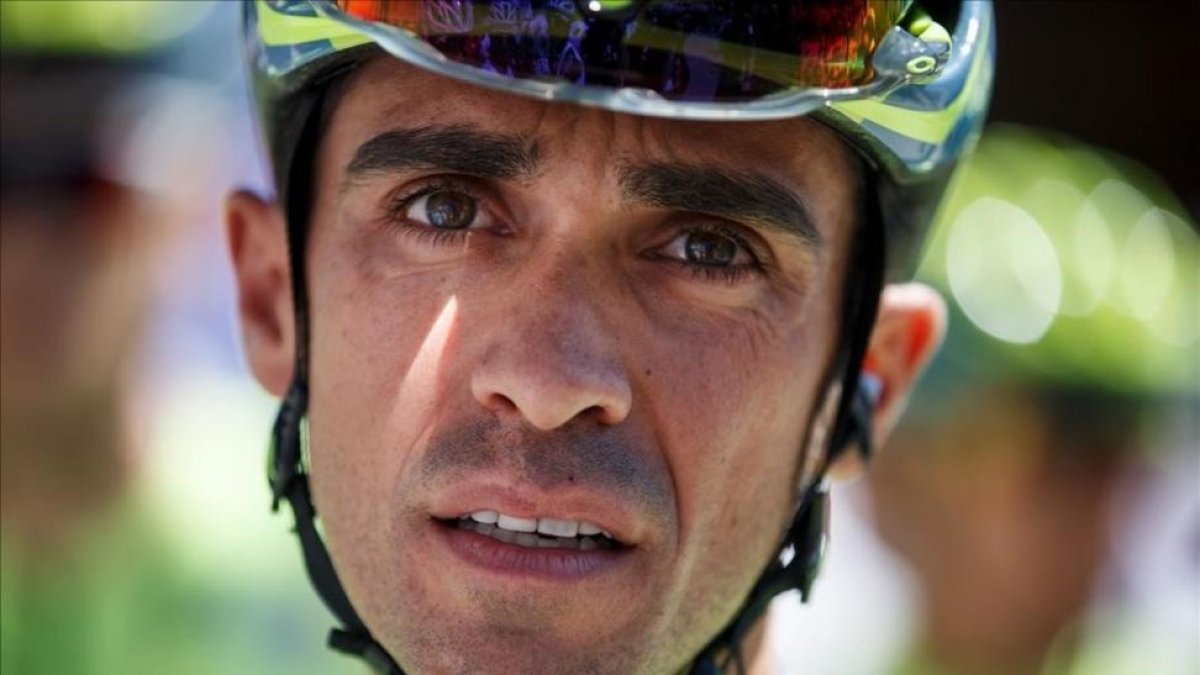 Alberto Contador fotografiado en Burgos.-AFP / CESAR MANSO