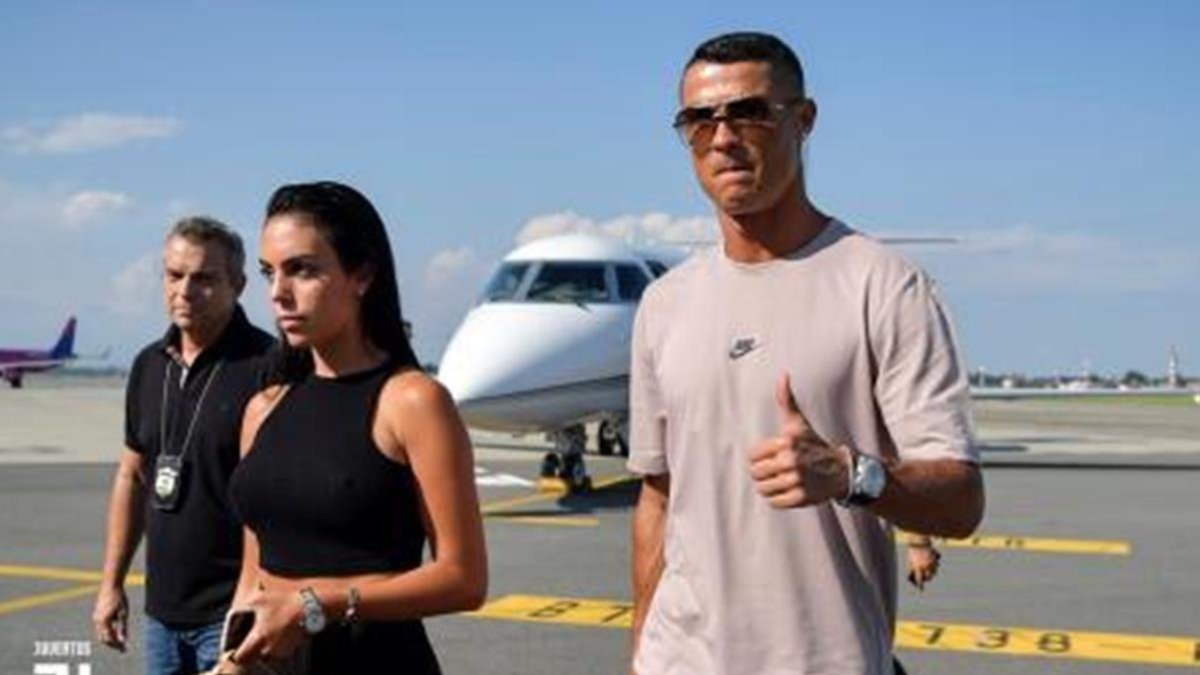 Cristiano Ronaldo a su llegada a Turín.-JUVENTUS OFICIAL PAGE