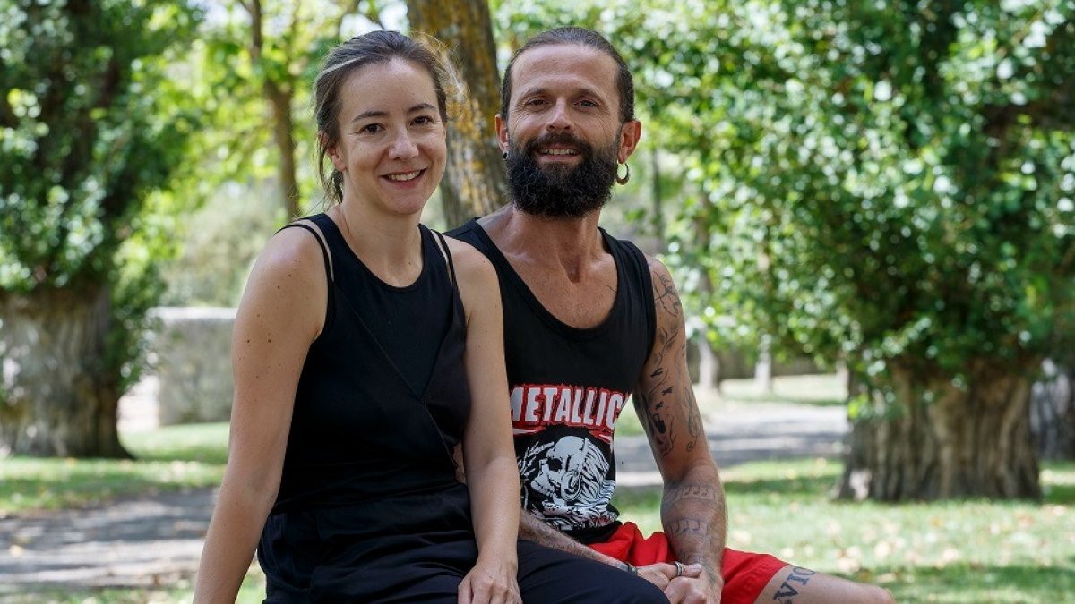 Tati Sastre y Sergio de la Fuente, impulsores, junto a Miguel Sevilla, del proyecto 'Misión Ucrania'. SANTI OTERO