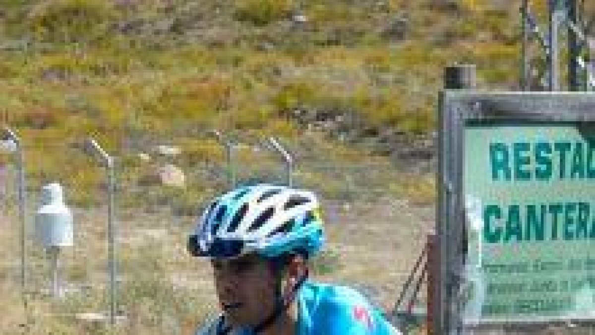 Mikel Landa durante la pasada Vuelta a Burgos.-RICARDO ORDÓÑEZ