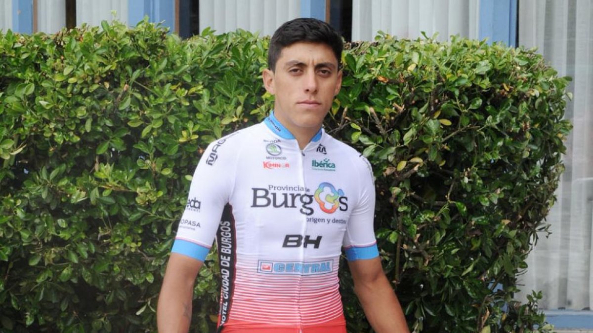 Óscar Quiroz disputó ayer su primera carrera con el Burgos BH-I. L. Murillo
