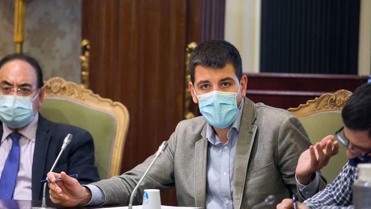 El portavoz del PSOE en la Diputación, David Jurado. TOMÁS ALONSO