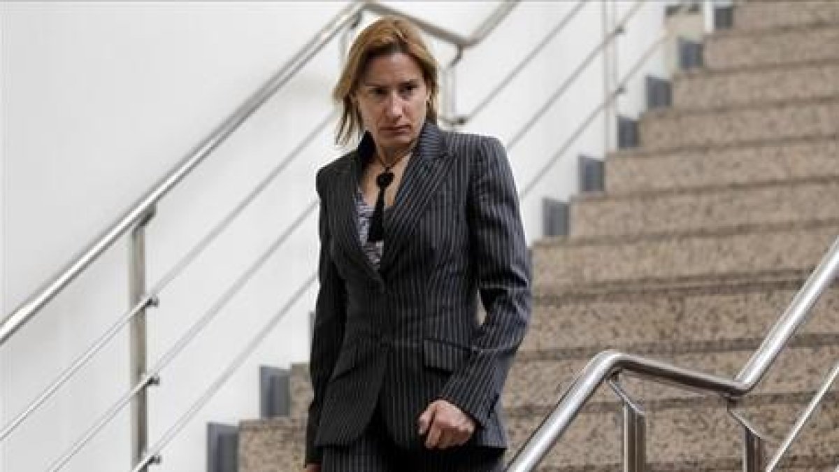 Marta Domínguez, en el Senado en el 2013.-JOSÉ LUIS ROCA