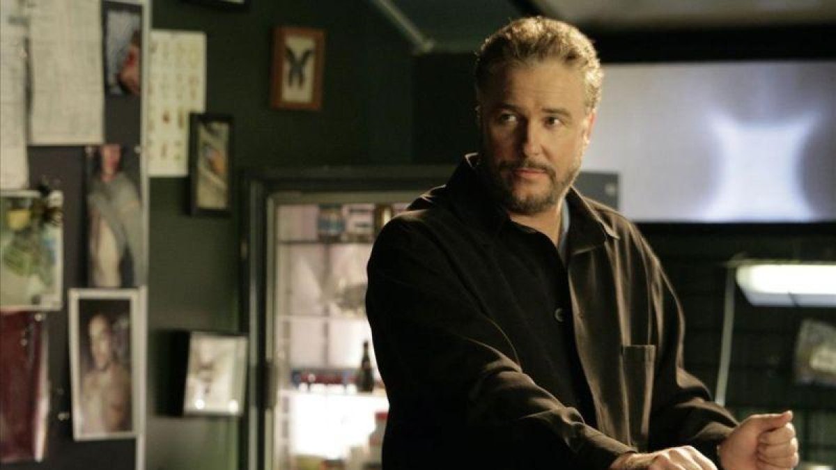 El actor William Petersen, en uno de los capítulos de la serie 'CSI Las Vegas'.-