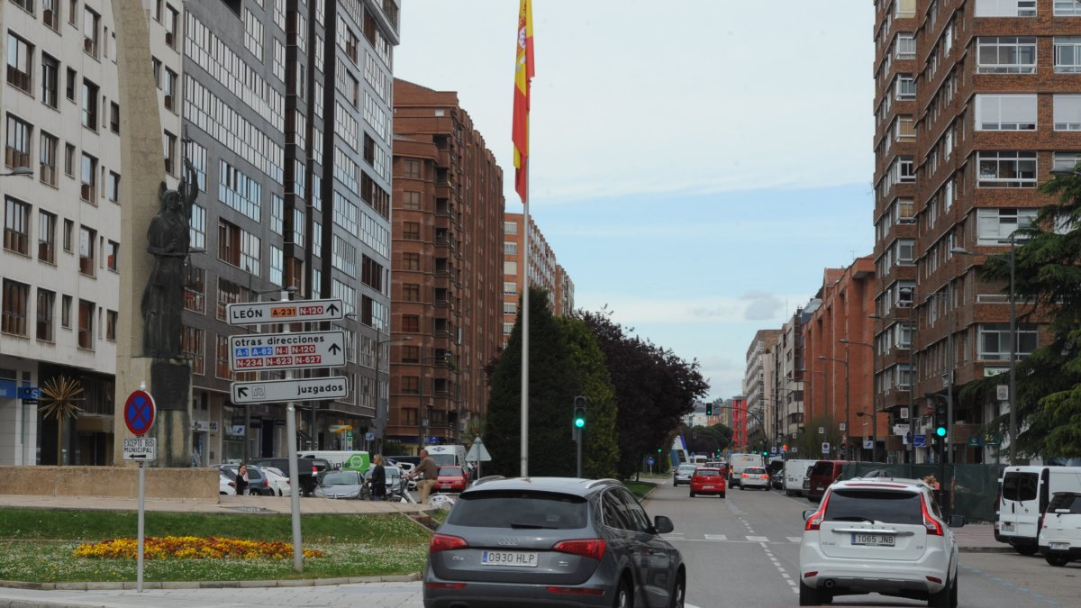 Imagen de la avenida de la Paz. ECB