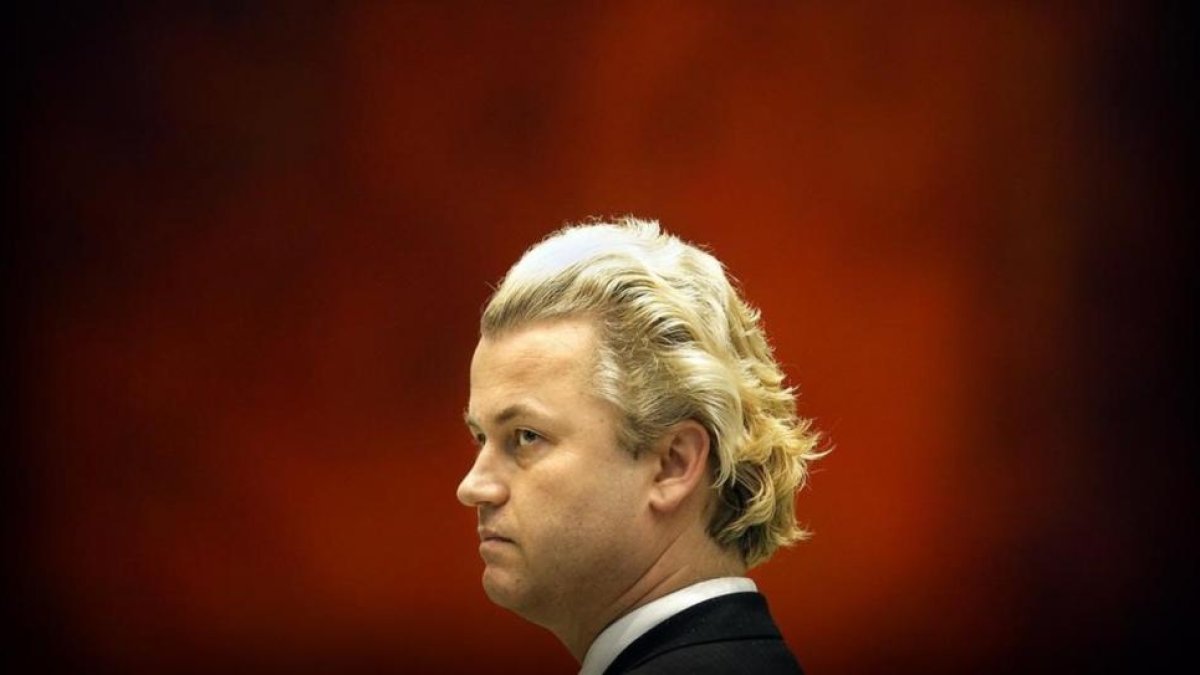 l político ultraderechista holandés, Geert Wilders, en el parlamento nacional en una imagen de archivo.-VALERIE KUYPERS