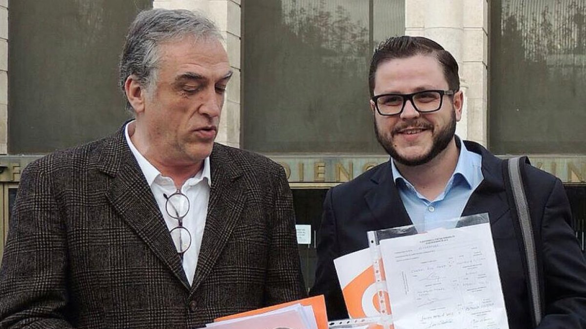 Javier Batallé, candidato al Senado, y Rodrigo Ibeas, número 1 para el Congreso.-ECB