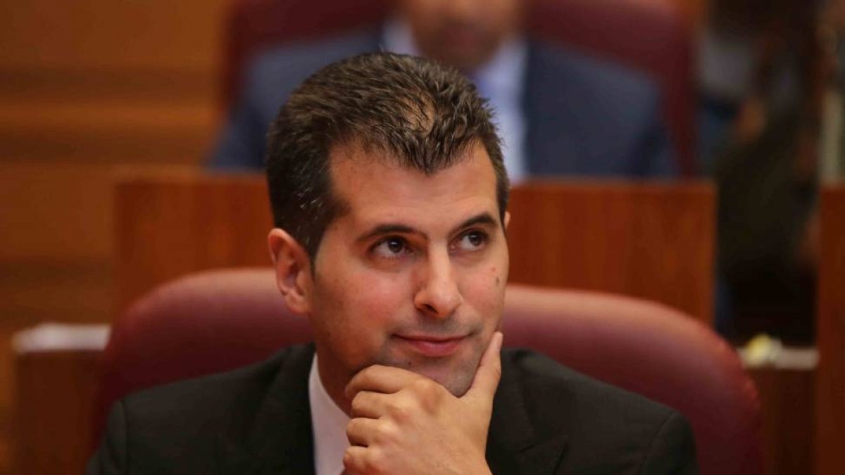 El portavoz socialista Luis Tudanca en la sesión de tarde del debate de Investidura-Ical