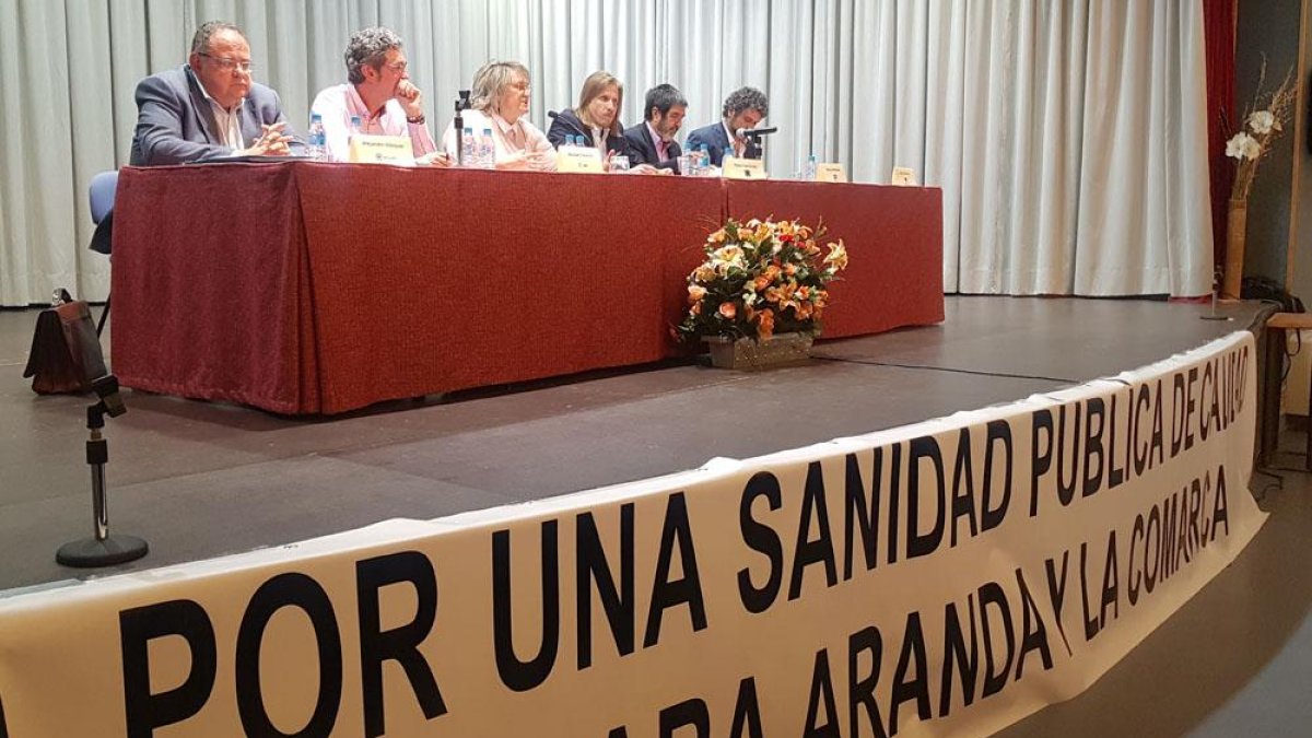 Un momento del debate en el que participaron los representantes de los principales partidos en torno a la sanidad.-L. V.