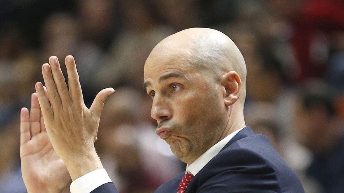 Joan Peñarroya, durante un partido con el Manresa.-ACB PHOTO