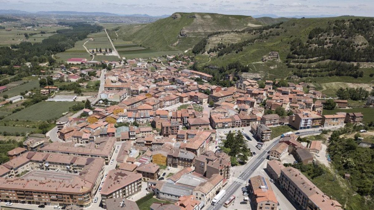 Imagen aérea del municipio de Belorado.-ISRAEL L. MURILLO