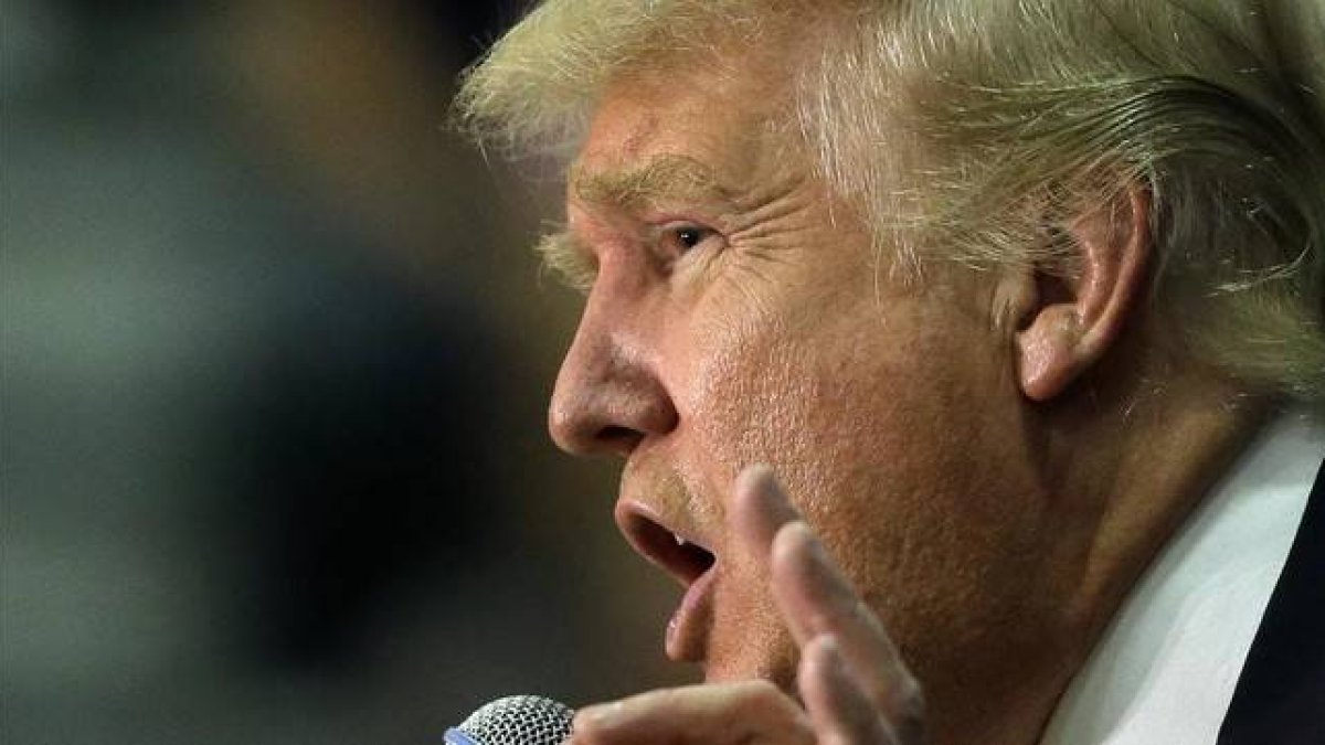 Donald Trump, en Keene (Nuevo Hampshire), el miércoles.-AP / STEVEN SENNE