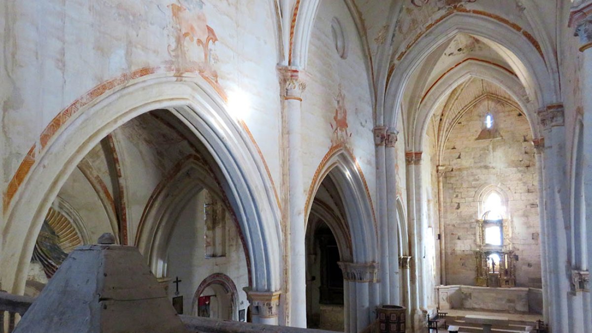 Vista desde el coro de la iglesia de Santiago Apóstol de Villamorón. DARÍO GONZALO