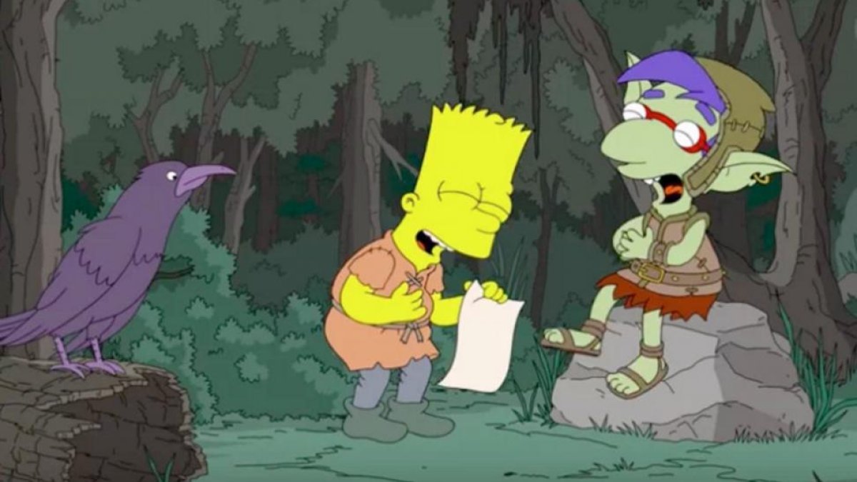 Imagen del episodio de la serie Los Simpson dedicado a Juego de Tronos.-EL PERIÓDICO