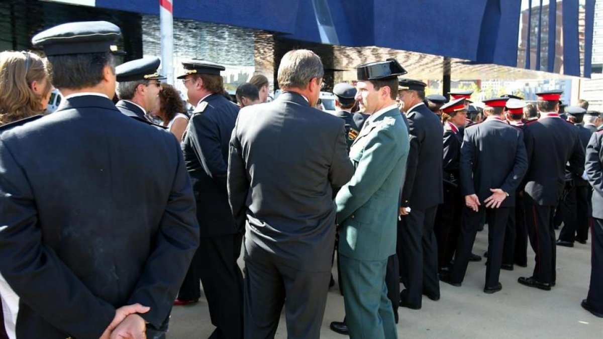 Acto de la fiesta de la Policía Nacional en Barcelona, en el 2014-RICARD CUGAT