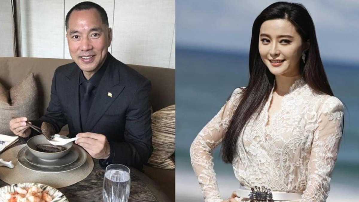 El millonario disidente Guo Wengui y la actriz acusada Fan Bing Bing.-EL PERIÓDICO