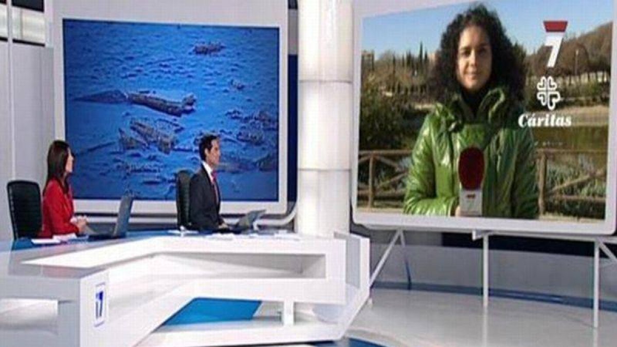 Plató de informativos de la tele autonómica de Murcia.-Foto:   ARCHIVO