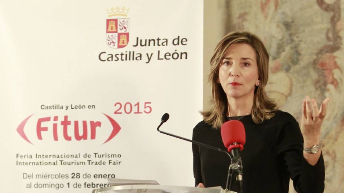 La consejera de Cultura y Turismo, Alicia García, presenta el stand de Castilla y León en Fitur-J.M.Lostau