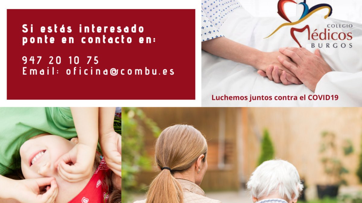 Imagen con el anuncio del Colegio de Médicos. ECB