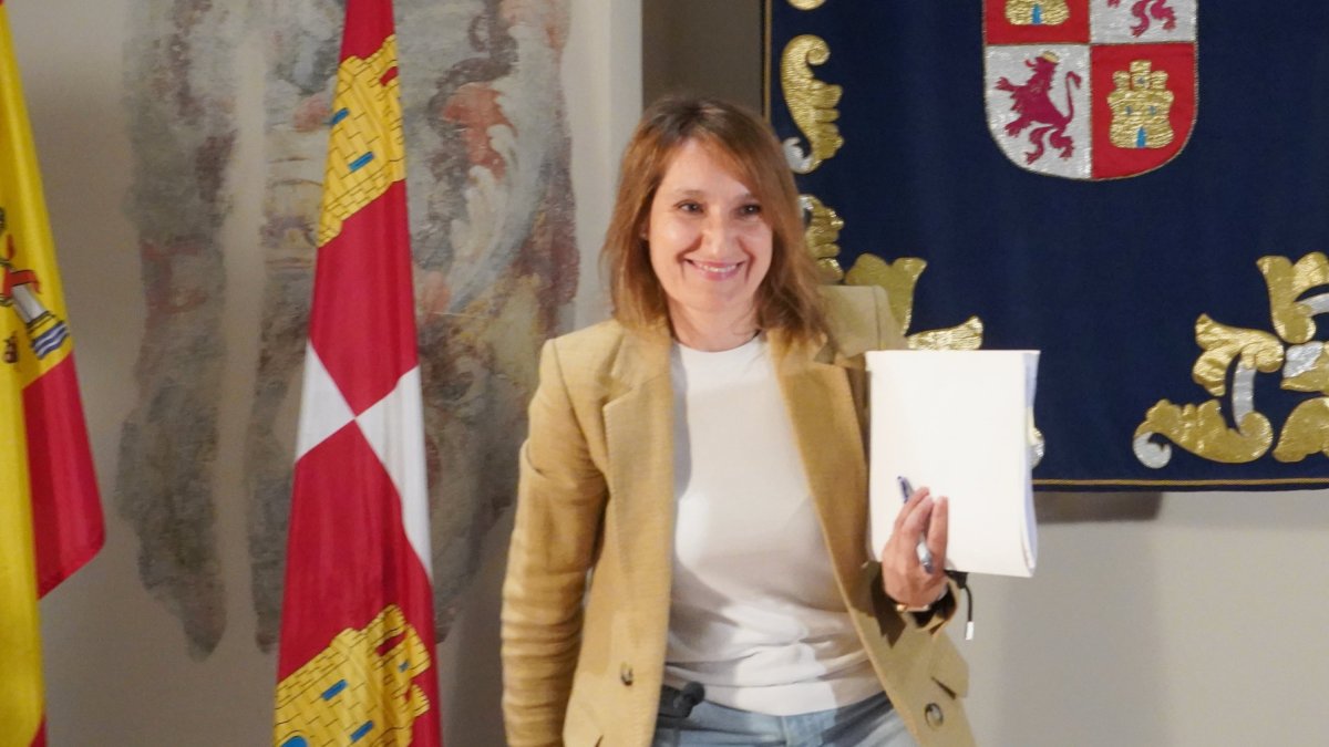 La consejera de Educación, Rocío Lucas, en un acto hoy en Valladolid ICAL