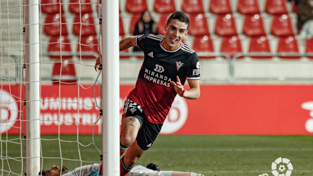 Camello celebra su gol. LALIGA