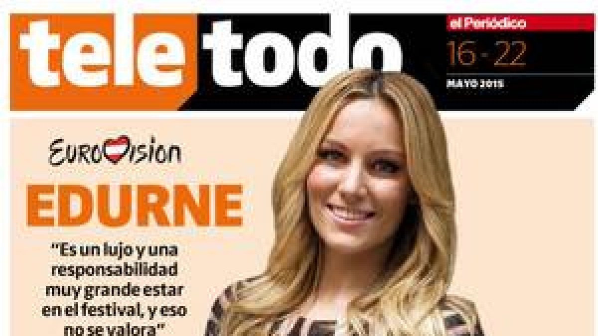 Edurne, protagonista de la portada del 'Teletodo' del 16 de mayo.-