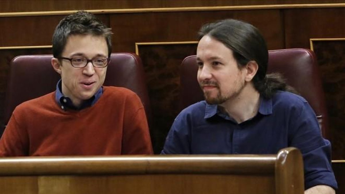 Íñigo Errejón y Pablo Iglesias-JUAN MANUEL PRATS