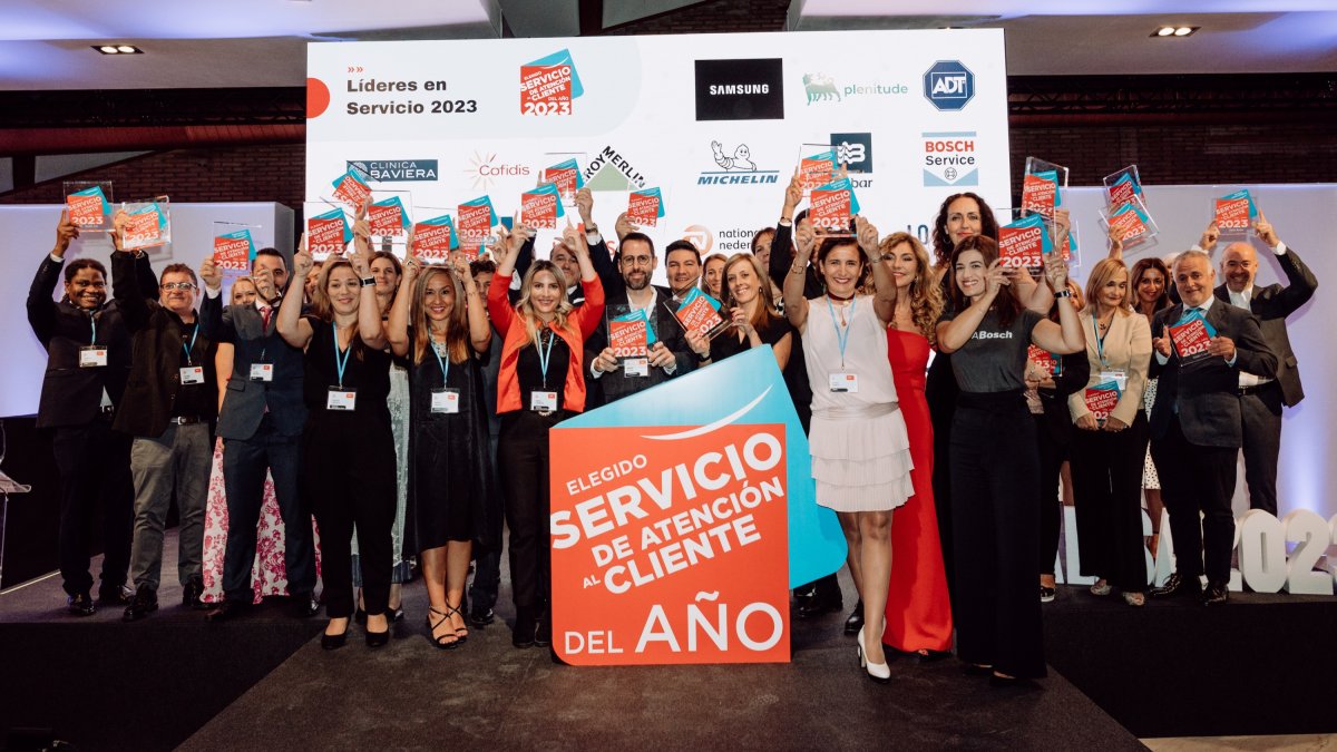 Imagen de los premiados en la última edición de los Premios ‘Líderes en Servicio 2023`