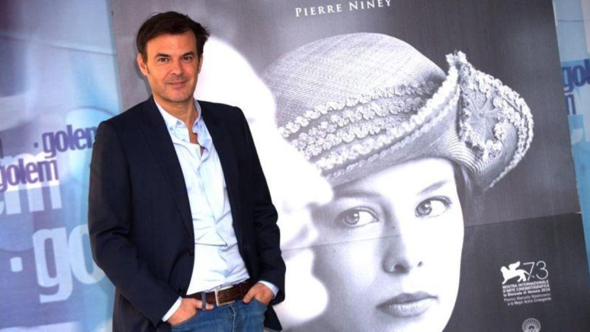 El director francés François Ozon durante la presentación de ‘Frantz’ en Madrid.-DAVID CASTRO