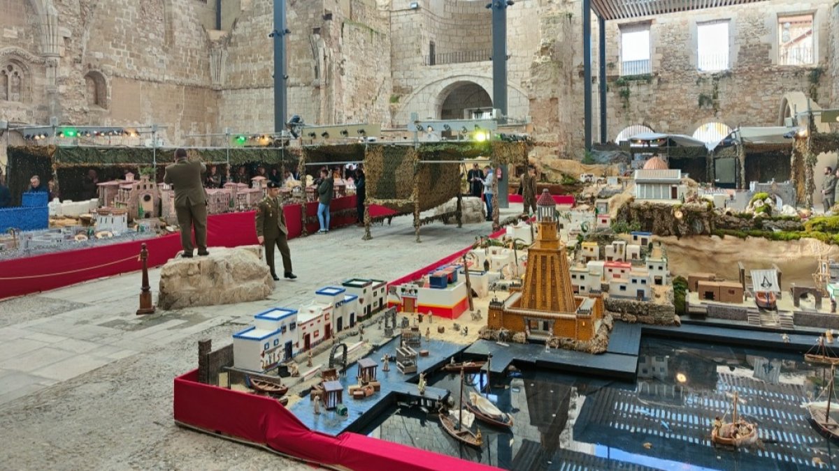Vista general del Belén Monumental del Ejército que se ubica por primera vez en el Monasterio de San Juan. ECB