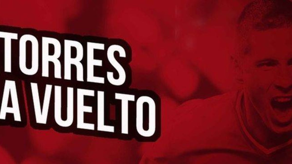 Fotografía con la que el Atlético da la bienvenida a Torres en su página web.-Foto: ATLÉTICO DE MADRID