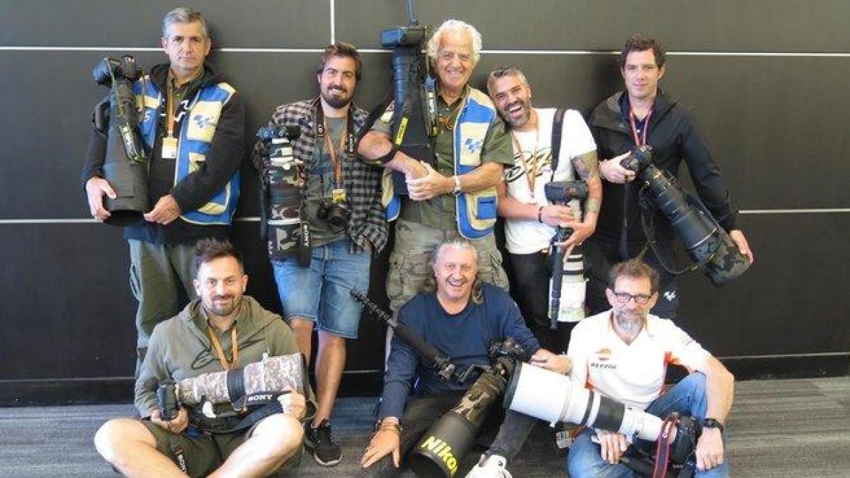 Tino Martino, Alejandro Ceresuela, Gigi Soldano, Jesús Robledo y Diego Sperani, de pie. Alex Farinelli, Mirco Lazzari y Jeime Olivares, sentados.-EMILIO PÉREZ DE ROZAS