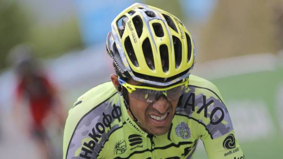 Alberto Contador, duramte la 17ª etapa del Tour, la primera alpina, entre Digne les Bains y Pra Loup.-Foto: AP / CHRISTOPHE ENA