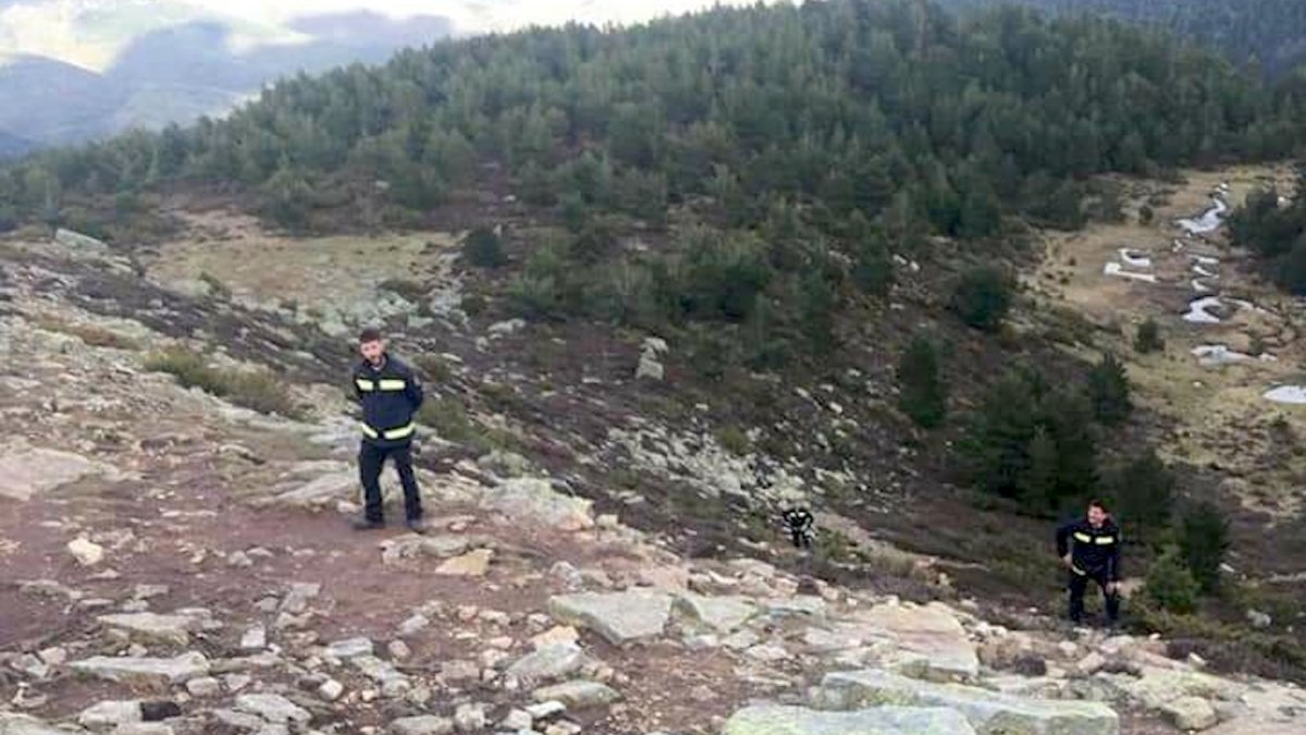 Foto cedida por los bomberos de Quintanar.
