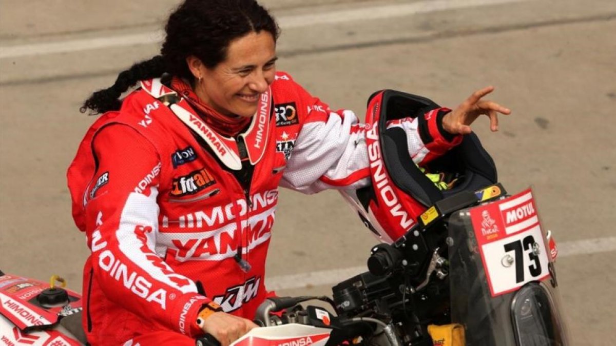 Rosa Romero, en Lima, el día que arrancó el Dakar.-REUTERS / MARIANA BAZO