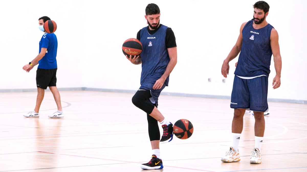 Marc García, durante un entrenamiento de pretemporada. TOMÁS ALONSO