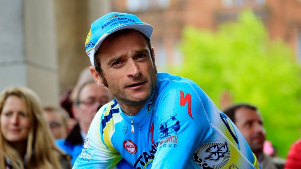 Michele Scarponi, el año pasado.-/ LUK BENIES (AFP)