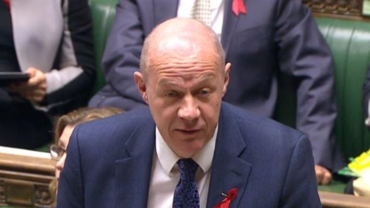 El secretario de estado británico, Damian Green, durante una sesión parlamentaria en Westminster.-AFP / HANDOUT (AFP)