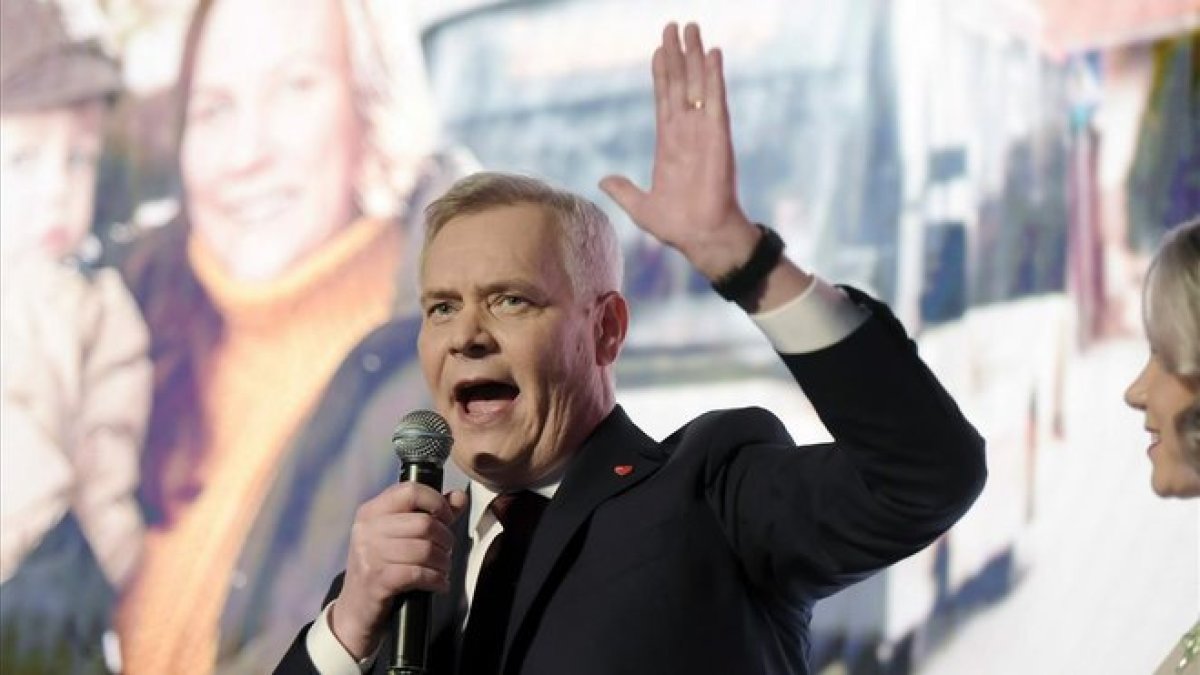 El cabeza de lista del SDP, Antti Rinne.-AP
