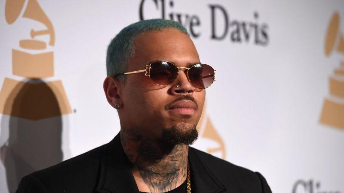 El rapero Chris Brown.-AFP