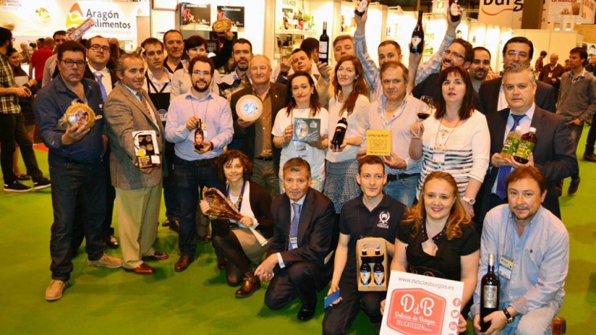 La delegación de Burgos Alimenta durante la jornada de ayer en el Salón de Gourmets.-ECB