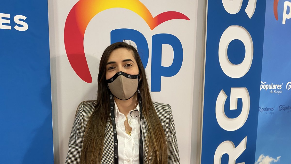 Andrea Ballesteros en rueda de prensa. ECB