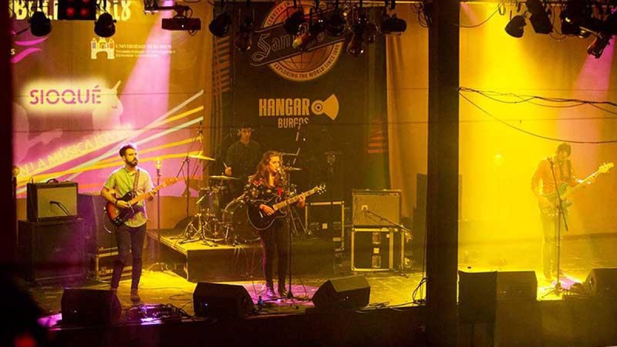 Sioqué, durante el concierto de la final del UBULive disputada en El Hangar la noche del jueves.-Rafa Saiz