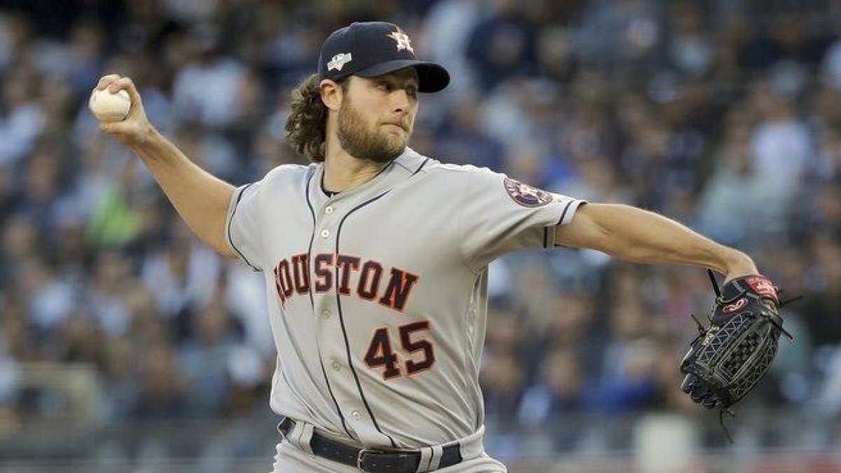 El lanzador Gerrit Cole establece un nuevo récord al fichar por los Yankees de NY. El lanzador Gerrit Cole establece un nuevo récord al fichar por los Yankees de NY.-AP