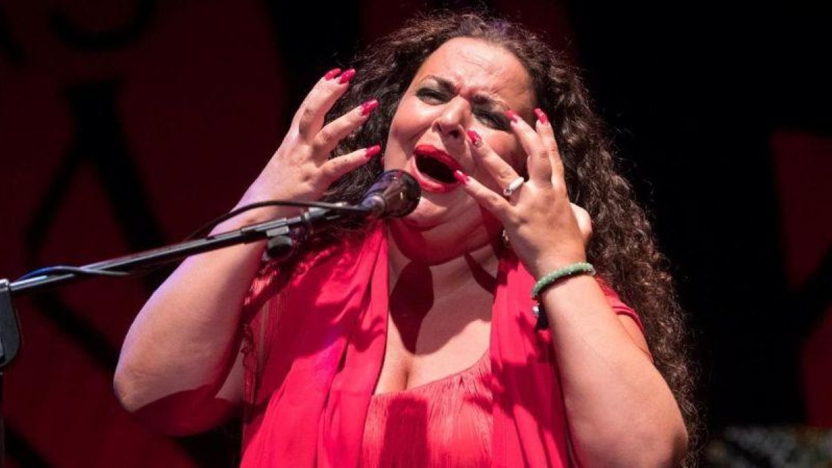 La ganadora de la Lámpara Minera, la cantaora María José Carrasco.-MARCIAL GUILLEN