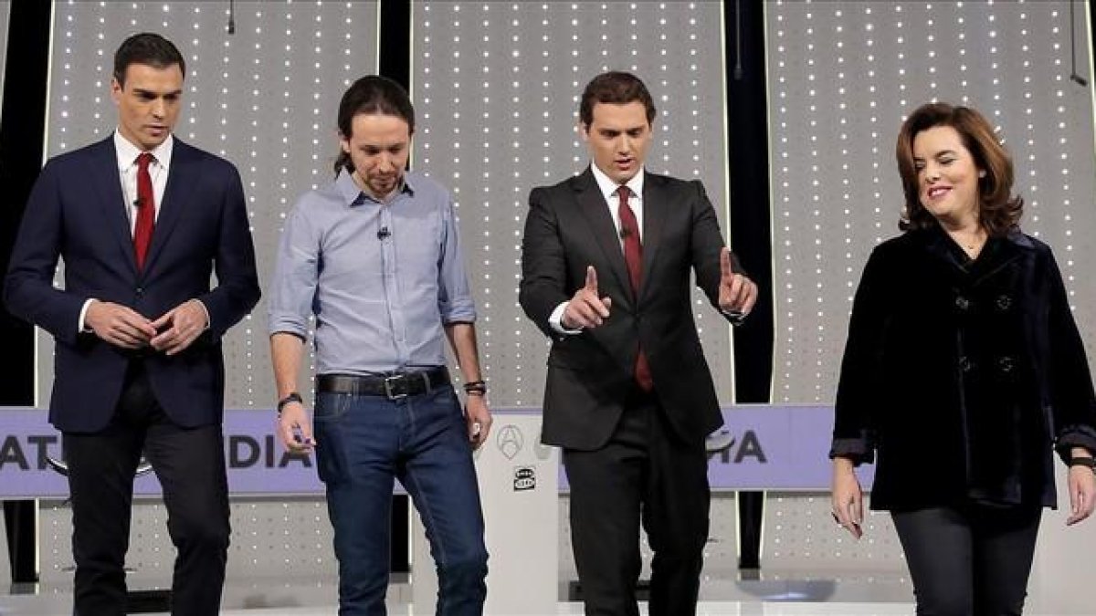 El pasado debate a cuatro en Atresmedia-JOSE LUIS ROCA